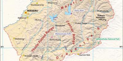 Lesotho carte photos