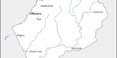 Carte de maputsoe Lesotho